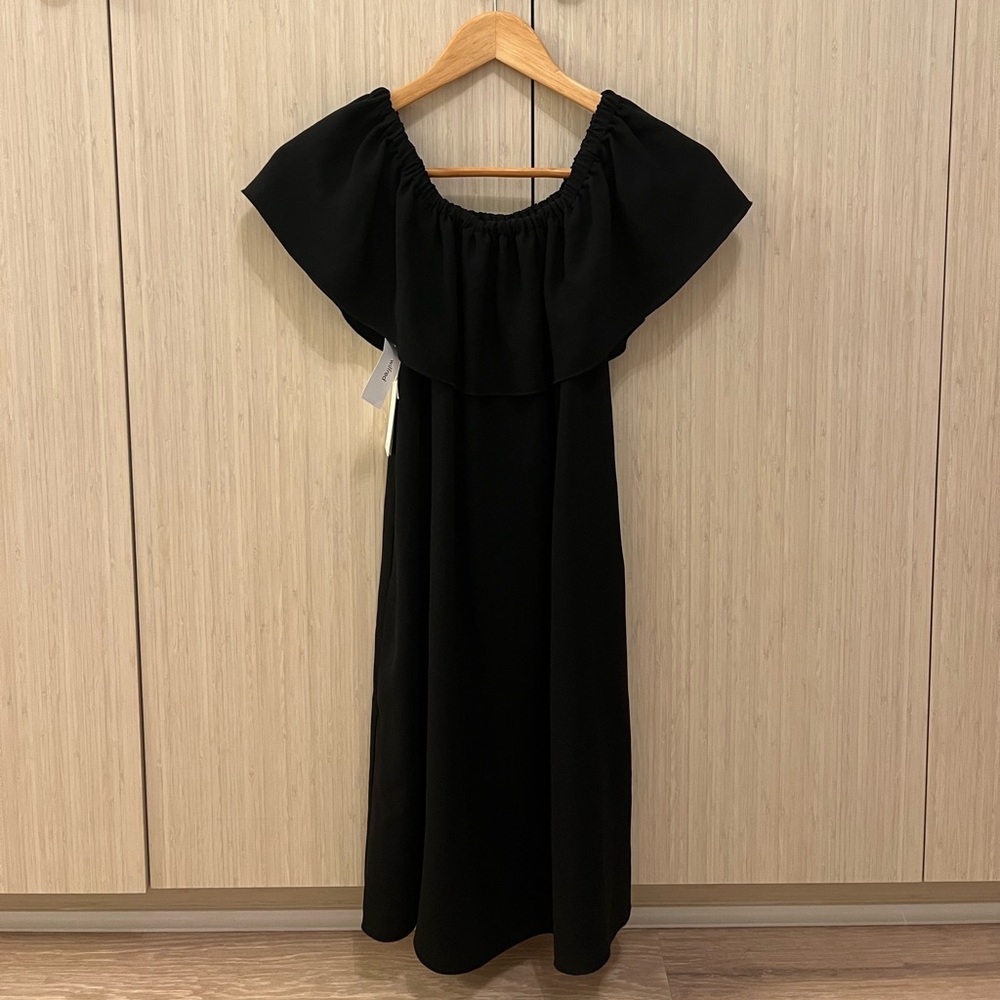 Aritzia Wilfred Black silk dress